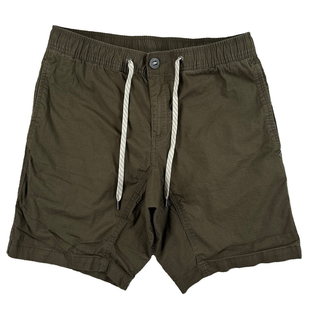 Vuori RipStop Shorts Men's Small Green Gray Hiking Organic Cotton
